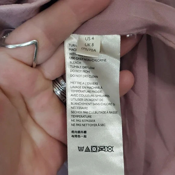 NWT Free People Payton Faux Leather Paperbag Mini Skirt Size 4 Mauve Swoon - Picture 5 of 13